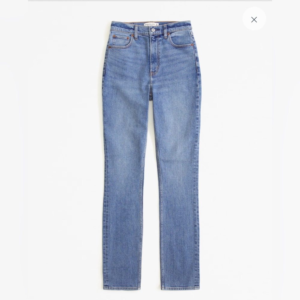 Abercrombie Ultra High Rise 90s Slim Straight Jean, Size 28R